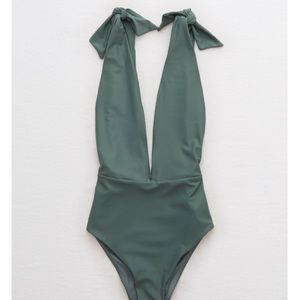 NWT Aerie Tie Strap One Piece Swimsuit Size S
